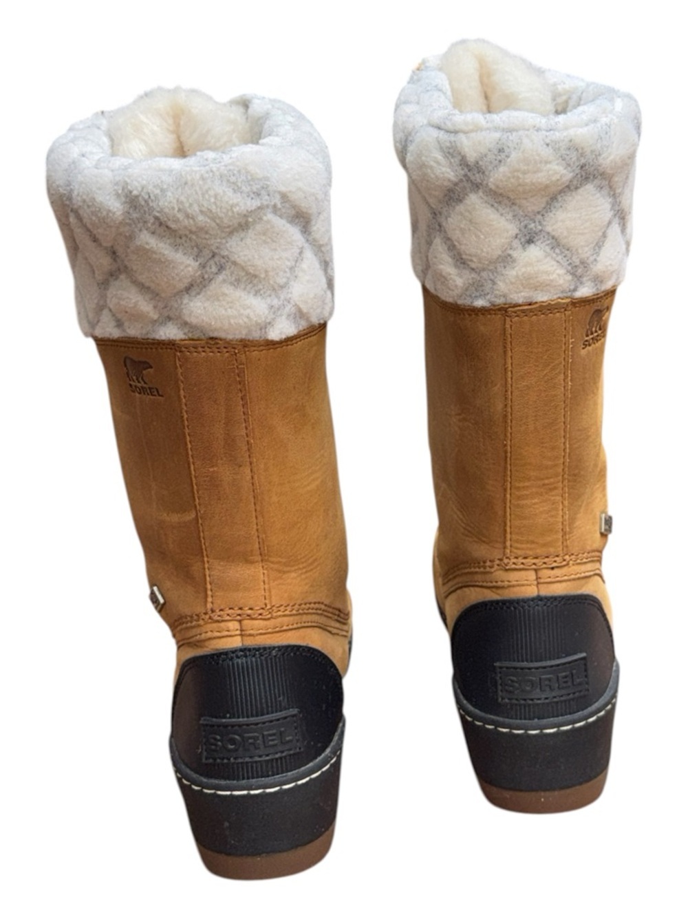 SOREL Whistler Tall Snow Boots Camel Brown Size 7.5 EUC - Picture 5 of 12